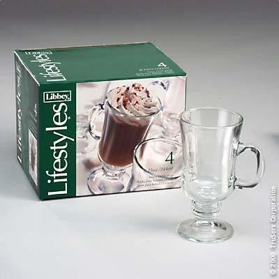 Libbey Glass #89444 4PC Coffee Mug Set