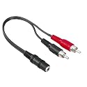 Hama Soundkarten-Kabel 2 Cinch-Stecker/ 3,5mm Stereo-Klinkenkupplung; 0,2m