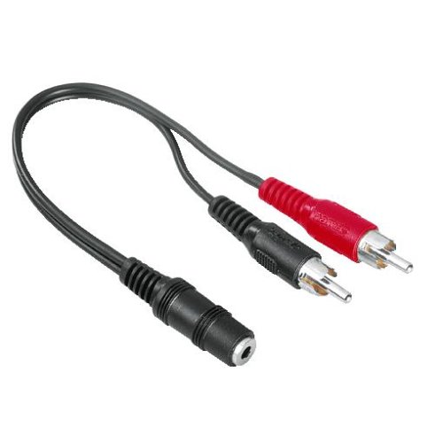 Hama Soundkarten-Kabel 2 Cinch-Stecker/ 3,5mm Stereo-Klinkenkupplung; 0,2m Preisvergleich