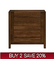 Sonoma Dark 4 Drawer Chest