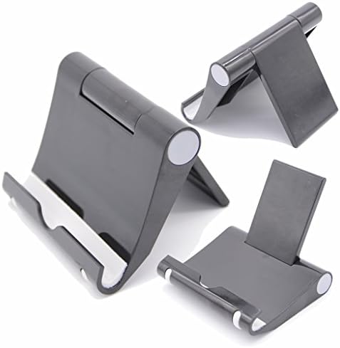 EtryBest(TM) Multi-Angle Portable Cellphone &amp; Tablet Desktop Stand for 4-10 inch Tablets, Pad E-readers and Smartphones, Compatible with Apple iPhone 6 5S 5C 5 4S 4, iPad Mini, iPad Air / iPad Air 2; Samsung Galaxy S6 S5 S4 S3; Note 6 5 4 3 8 10 Edge; Tab 2 3 4 Pro; Google Nexus; HTC One M7 M8 M9; LG G4 G3 G2; Lumia 435 940 etc (Black)