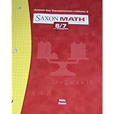 saxon math 87 answer key transparencies vol 3