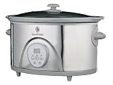 Russell Hobbs 14625 Digital Slow Cooker with Brushed stainless steel & grey trim and 6 litre full capacity