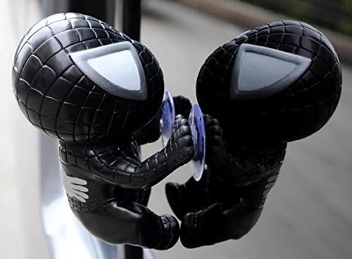 Spider ManToy Climbing Spiderman Window Sucker Spider-Man Doll Car Home Interior Decoration (Black)