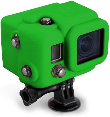 XSories Hooded Silicone Cover for GoPro HERO3 Camera Housing and BacPac Viewer (Green)
