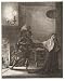 2.75 inch x 2 inch (7.5 x 5cm) Acrylic Fridge Magnet Wenceslaus Hollar - The departure