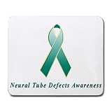 Neural Tube Defects Awareness Ribbon Mouse Pad