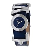 BCBGeneration Women's GL4177 Fashion L.O.V.E. Logo Strap Analog Silver Watch