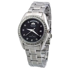 Orient Auotomatic Watch with Diamond Bezel Model CEV06002BY