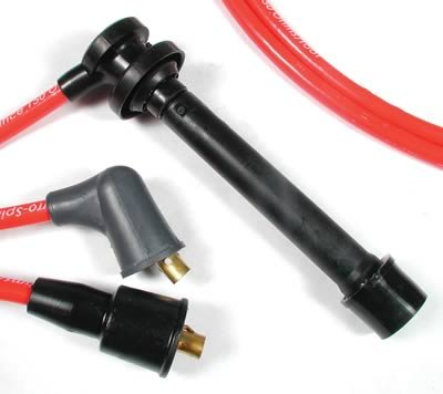 Accel (7940R) Spark Plug Wires - 2.4L KA24DE (Red)