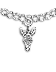 Sterling Silver Donkey Charm for charm bracelet by The Magic Zoo