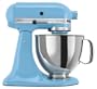 KitchenAid KSM150PSCL Artisan Series 5-Quart Mixer, Crystal Blue