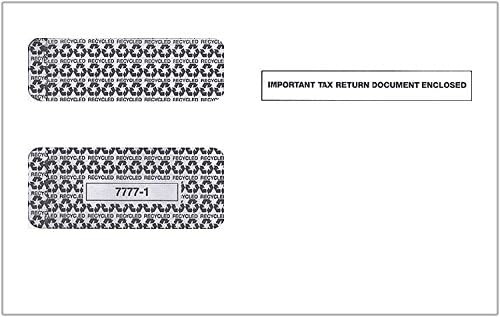Double Window Security Envelopes for 1099-MISC / 1099-R Laser Tax Forms, 25 Count - Park Forms