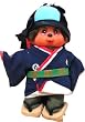 Japanesque Monchhichi Actor Keychain Plush Doll