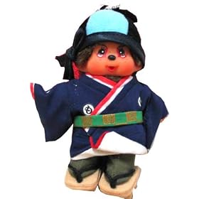 Japanesque Monchhichi Actor Keychain Plush Doll