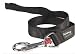 Red Dingo Plain Nylon Dog Lead - Black - Large - 25mm x 1.2M - 1.8M adjustable length