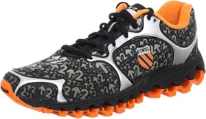 K-Swiss Men's Tubes 100 Dustem Running shoe,Black/Orange,10.5 M US