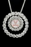 Collegiate Circle Pendant Charm with 18 Sterling Silver Chain University of Virginia Cavaliers