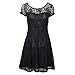 Froomer Women Floral Lace Cocktail Evening Party Casual Mini Dress