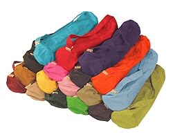 Yoga Mat Bag Extra Large Easy Open Zipper 100% Cotton Made In USA By Bean Products