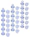 PAMASE 18 Pairs 3 Sizes Grass High Heel Protectors for Walking on Grass and Uneven Floor, Clear Heel Sink Stoppers for Women Wedding Shoes