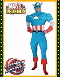  : Captain America Deluxe Adult Large Costume With Muscles