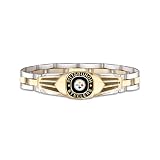 NFL Pittsburgh Steelers Men's Stainless Steel Bracelet by The Bradford Exchange