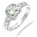 Bague Femme Argent Fin 925/1000 Amethyste Vert 2 CT T54