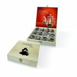 Creano AbloomTea Wooden Box with 12 White Teaballs