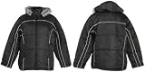 SEVENTY SEVEN - JUNIOR PLUS SEVENTY SEVEN Black Parka W/ Detachable Fur Trimmed Hood