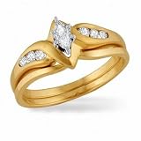 1/4 ct dtw marquise bridal set