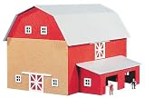 HO B / U Barn / Chicken Coop, Lighted w / Figures - B0000CGB32