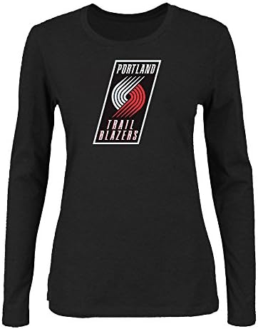 Lovely new NBA Portland Trail Blazers Funny Personality cartoon T-shirt for women (Black)
