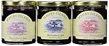 Maury Island Limited Harvest Jams 3-Flavor Variety: One 11 oz Jar Each of Boysenberry, Marionberry, and Strawberry-Rhubarb in a BlackTie Box (3 Items Total)