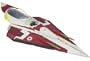 Star Wars Clone Wars Star fighter Vehicle - Obi Wan's Jedi Starfighter