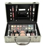 Shany Cosmetics Carry All Train Case with Makeup and Reusable Aluminium Case