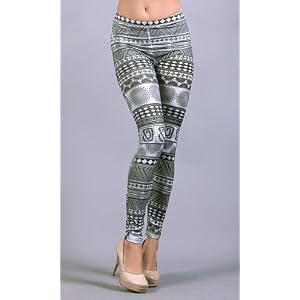 Buy ALBANIA Tribal Crease Print Leggings by CutesyGirl