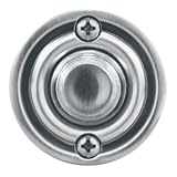 Heath/Zenith HX-702-SN Wired Push Button with Recessed Mount with LED Halo-Lighted Center, Satin Nickel