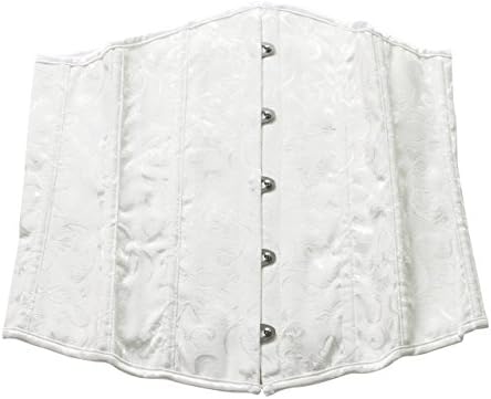 Franato Women's Underbust Corsets Waist Cincher XXX-Large White