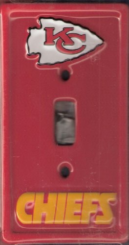 KANSAS CITY CHIEFS NFL LIGHT SWITCH