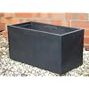 Blumenk�bel Pflanzk�bel Pflanzgef��e �bert�pfe Blument�pfe Planztrog a. Fiberglas "Maxi" anthrazit 60cm
