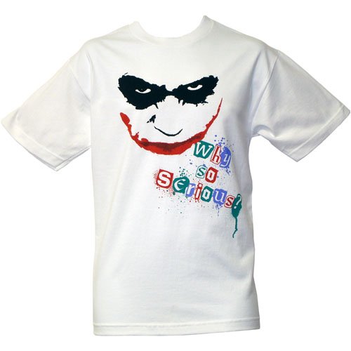 Batman The Dark Knight Joker Why So Serious Mens T-Shirt