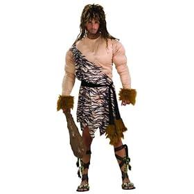 Buy Caveman Cave Brute Male Adult Standard Costume With Cave Club by Forum