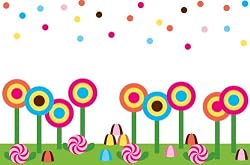 Wallcandy Arts Multi-Color Candy Garden  - 1 Kit