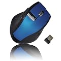 TOPDIGI 3200B 2.4G Nano Cordless Blue Optical Mouse - 2.4 GHz -1600dPi - Nano USB wireless receiver - 2010 Edition - BLUE