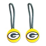 Green Bay Packers Zipper Pull Charm Tag Set Luggage Pet Id Nfl