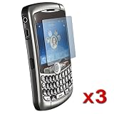 3 Screen Protectors for Blackberry Curve