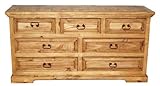 Oasis Seven Drawer Chest (Brown) (65.00"W x 33.00"H x 20.00"D)