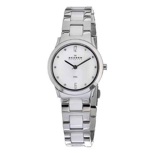 ++Skagen Women's C878SSXW Skagen 'Link' Swarovski Crystal Watch 41CSuowaedL
