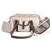 Electronics : Jill.e Weatherproof Small Bone Leather Camera Bag with Brown Leather Croc Trim Exterior, Velcro Divider Interior